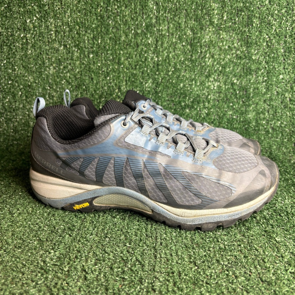 Merrell Siren Edge 3 Waterproof Vibram Hiking Athletic Shoe Grey Women 10.5 Wide